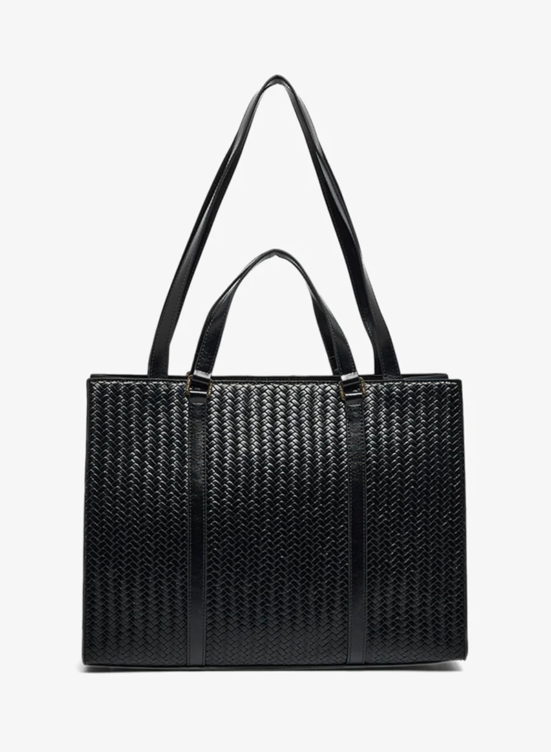 NINE WEST Top Handle Logo Detail Tote